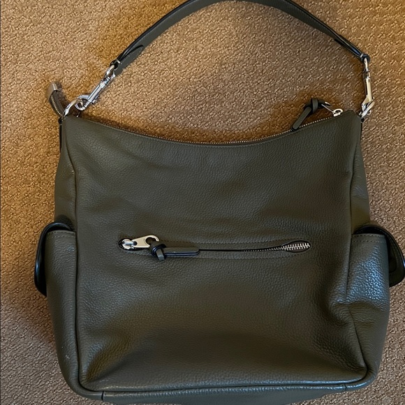 Coach Olive Green Leather Hobo Bag - Picture 3 of 4